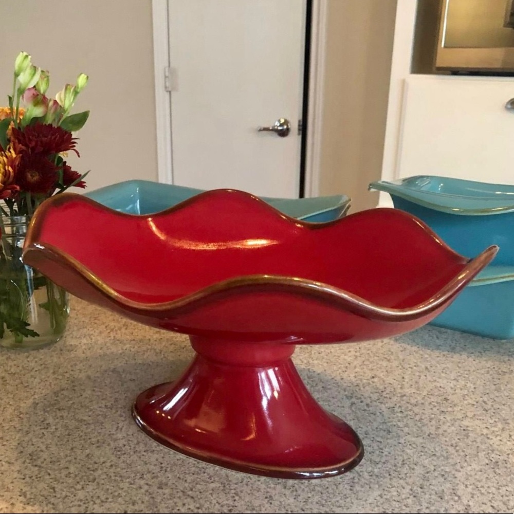 SLAH Cinnabar Footed Pedestal EUC Large